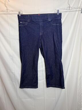 SPANX Cropped Flare Jeans Raw Indigo Size 3X Petite